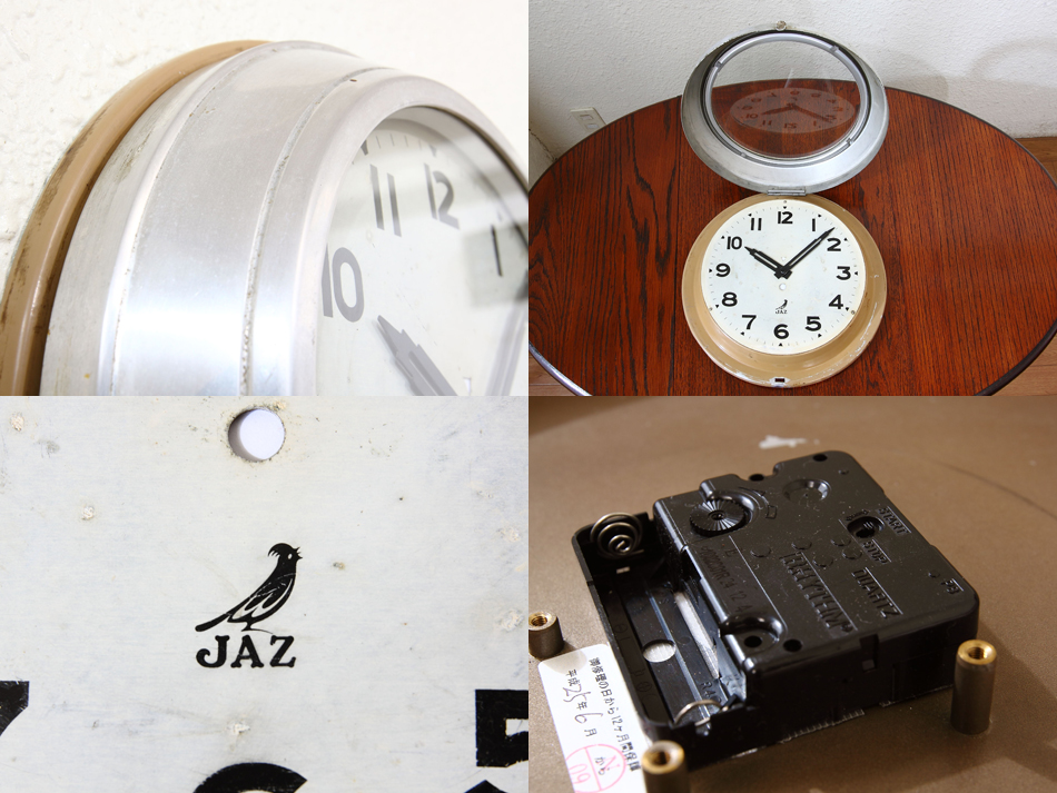 ジャズJAZ ヴィンテージウォールクロック｜アンティーク家具・照明の