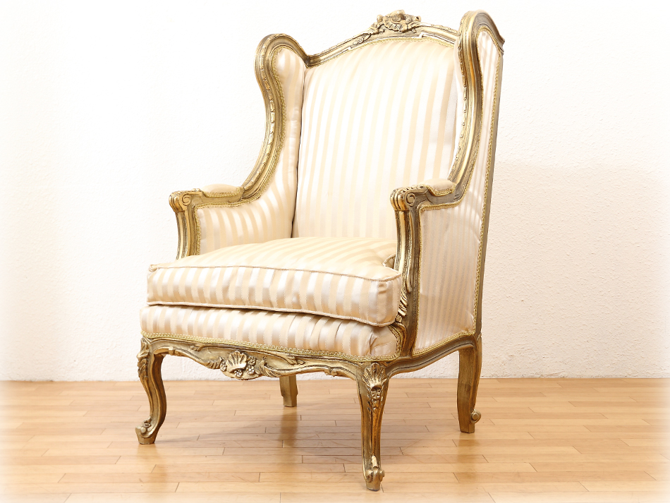 ルイ15世Louis XVスタイル ゴールドギルト コンフェショナル ウィング