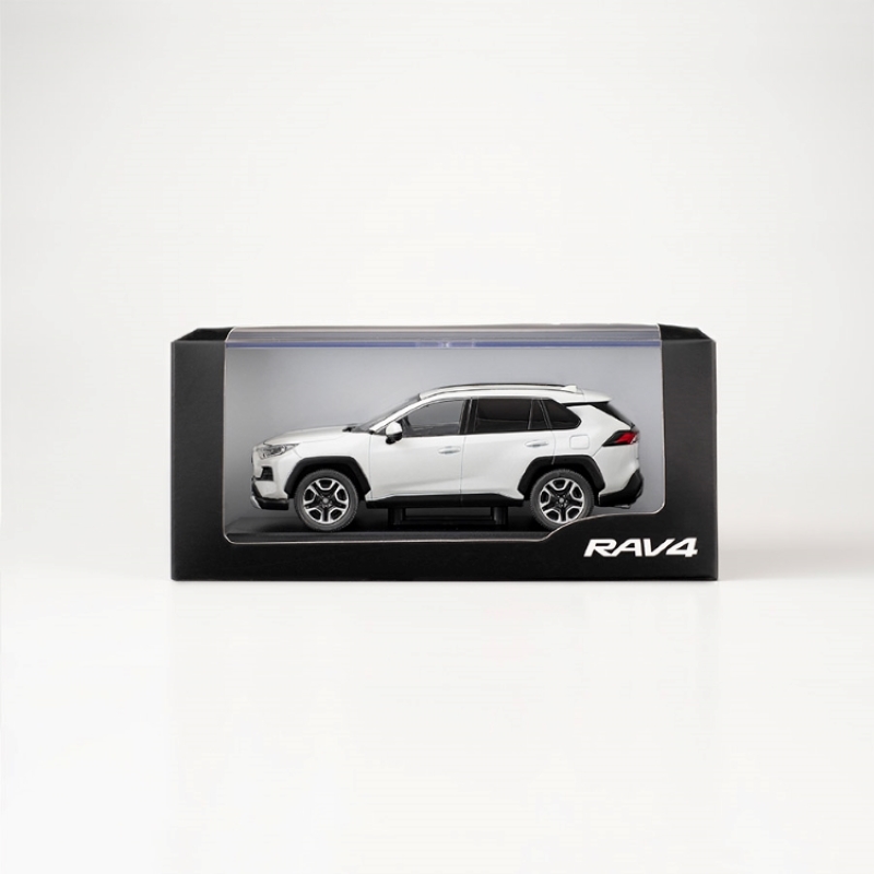 GAZOOショッピング 1／30スケール RAV4ミニカー ＜070＞ ホワイト