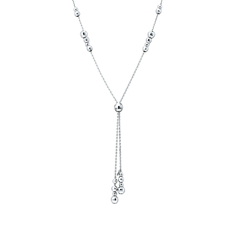 ファセット ミラクル〕純プラチナ ロングネックレス 70cm | 高品質 金