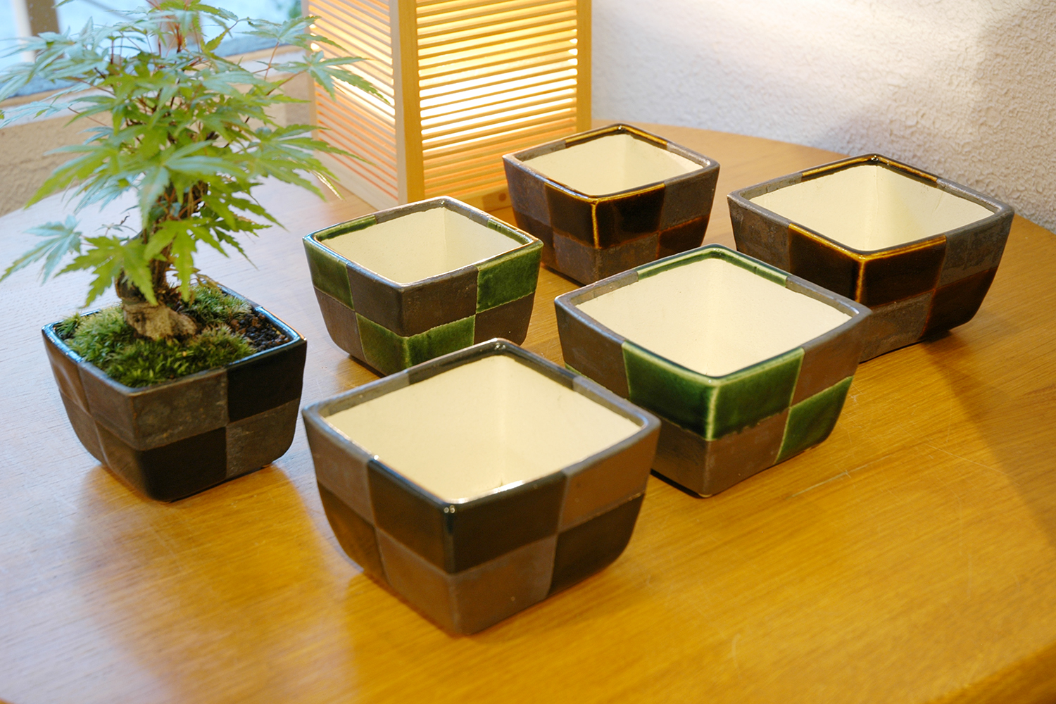 希少時代手作り松皮大きい盆栽鉢木肌作り植木鉢大寄せ植え鉢30cm