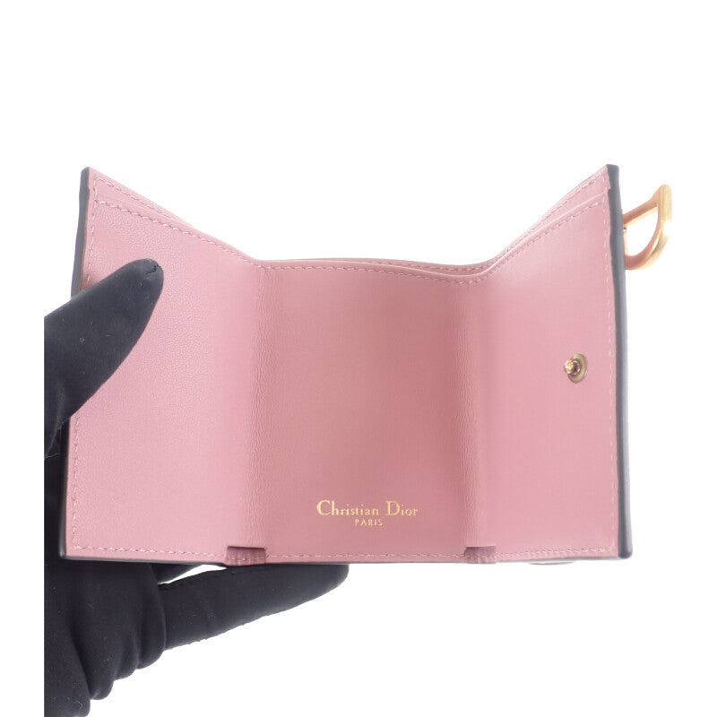 ディオール Dior サドル コンパクトウォレット S5653CCEH 三つ折り財布