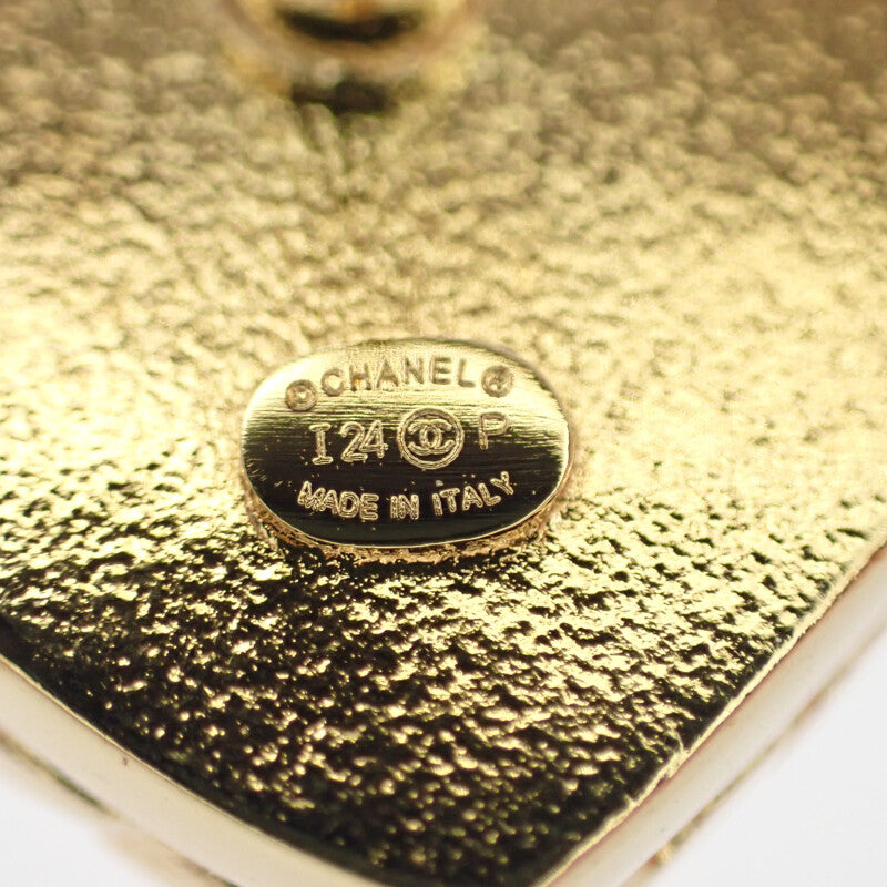 シャネル CHANEL ココマーク ハートピアス I24P刻印 ABC742 ピアス