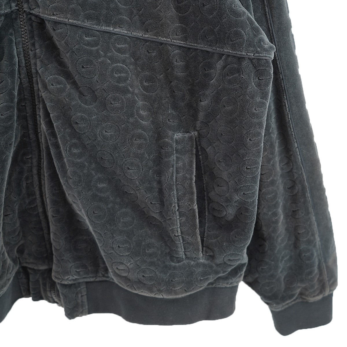 Supreme×NIKE 21SS Nike Velour Track Jacketコラボ ロゴ ナイキ