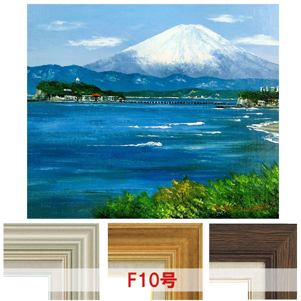 楽天市場】油彩画 小林幸三 「白樺湖」 F10号 額入り 油絵 風景画 額装