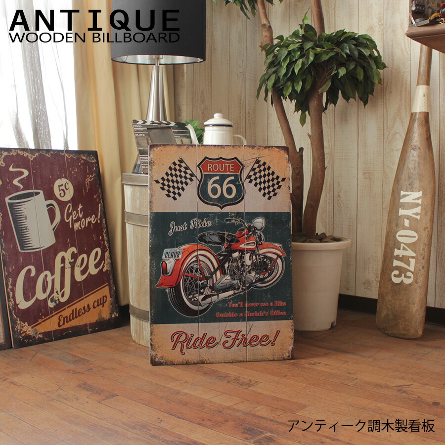 アンティーク ハンティング シーズン 看板 雑貨 フレーム 木製