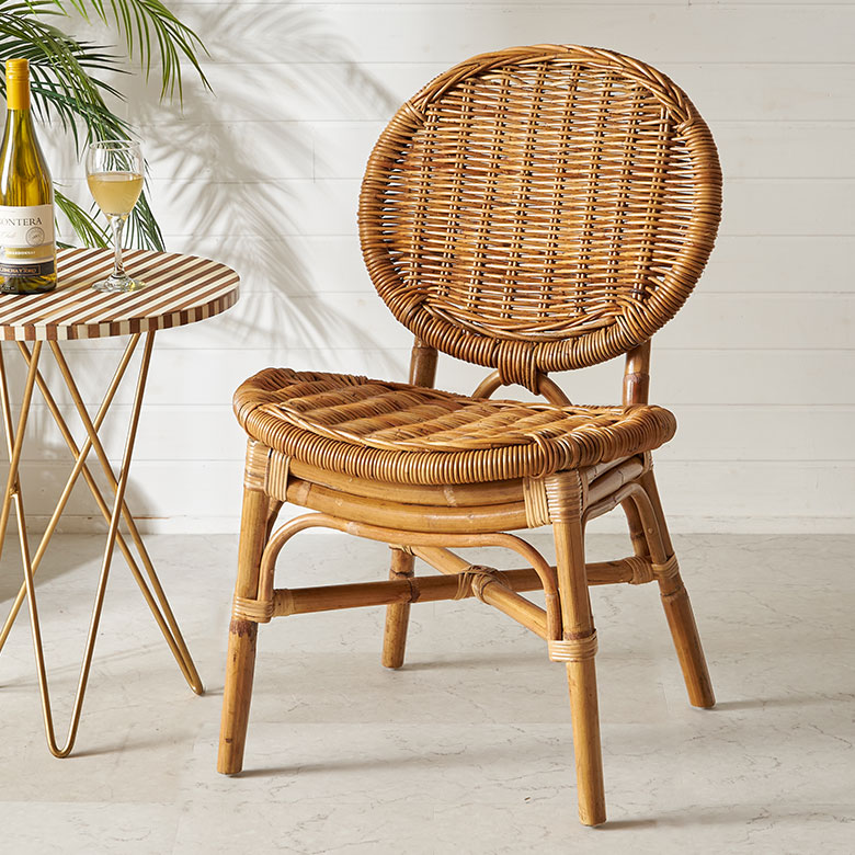 楽天市場】ラタンチェア ダイニング チェア ナチュラル ダイニング