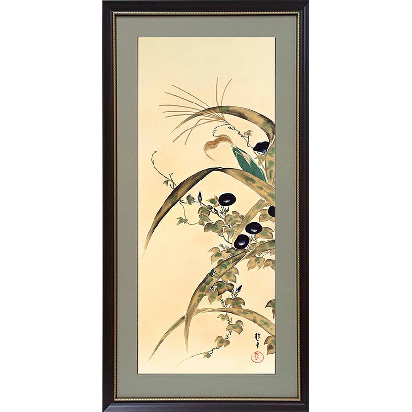 楽天市場】酒井抱一 「十二か月花鳥図」 額装12点セット : 光ネット