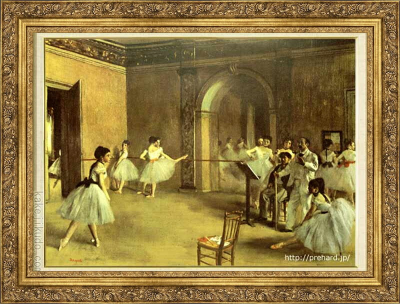 楽天市場】ドガ 絵画 靴下を直す踊り子 F8号 送料無料 【複製】【美術