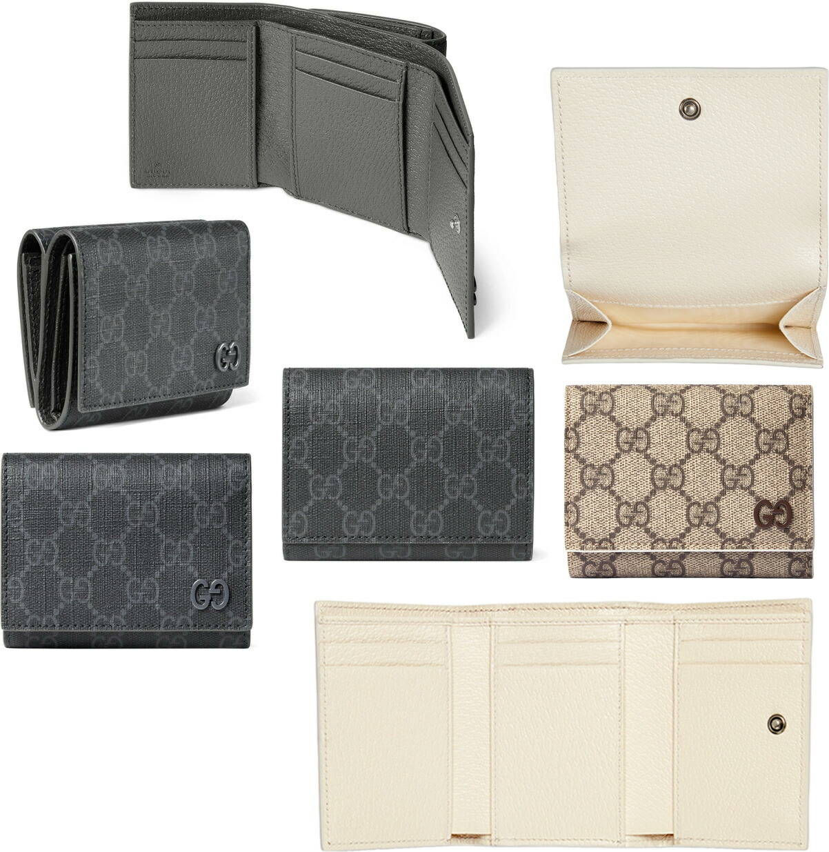 楽天市場】グッチ GUCCI 三つ折り財布 レディース GGマーモント