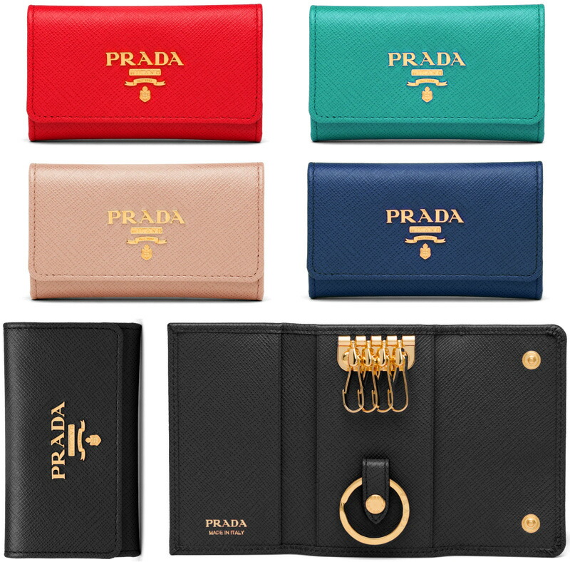 楽天市場】PRADA プラダ キーリング付きメタルロゴ 6連キーケースパス