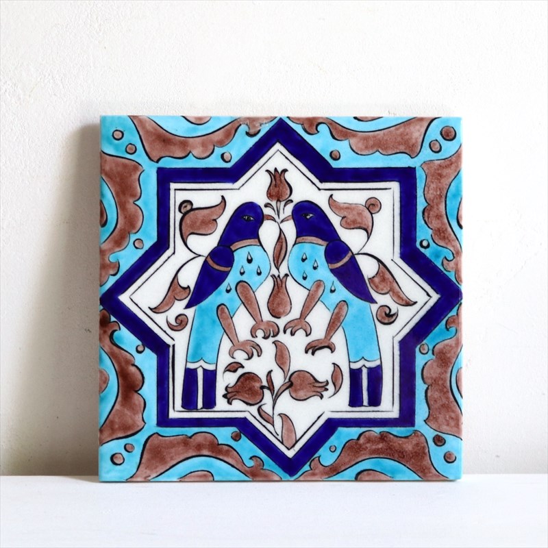 楽天市場】【15%OFFクーポン対象】トルコ陶器 手書きタイルのパネル