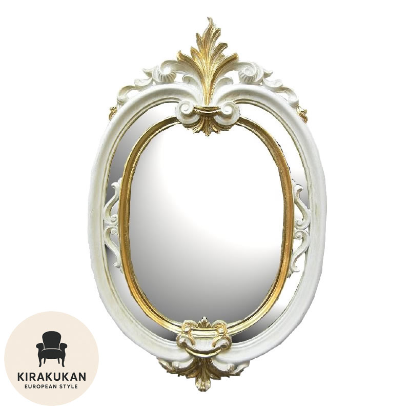 楽天市場】鏡 壁掛け アンティーク イタリア製 クラシックミラー