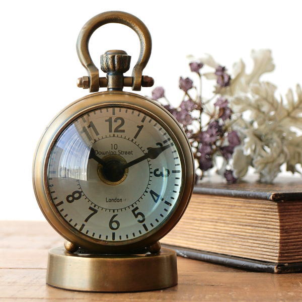 楽天市場】置き時計 おしゃれ アナログ アンティーク 歯車 機械式風