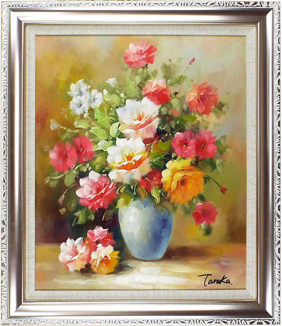 楽天市場】花の絵 絵画 油絵 アートパネル開業祝い 開院祝い「薔薇」額