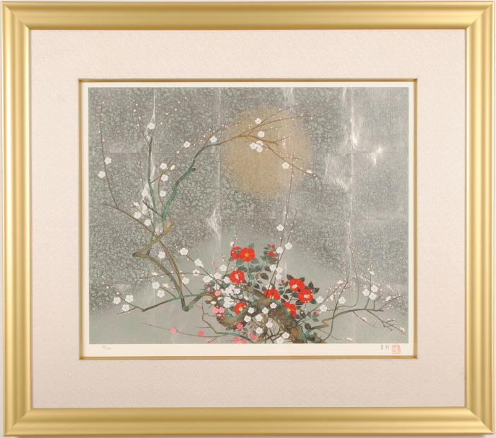 石踊達哉 「翔」 彩美版方式・シルクスクリーン併用 作品証明シール