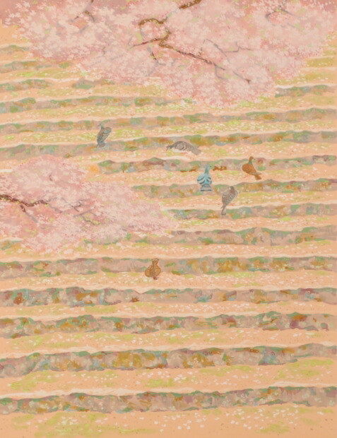 楽天市場】桜 絵画 彼岸桜 岐阜県本巣市 和風 リトグラフ 版画 伊藤