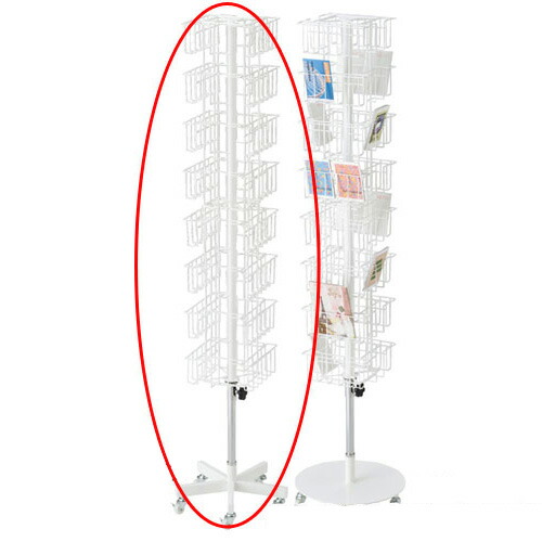 楽天市場】3列4面回転カード入れ 10段ポストカード入れ 61-127-1-1