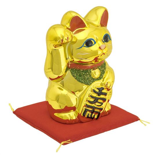 楽天市場】瀬戸焼 レトロ招き猫貯金箱 金 (K5245) 愛知県の工芸品 Seto