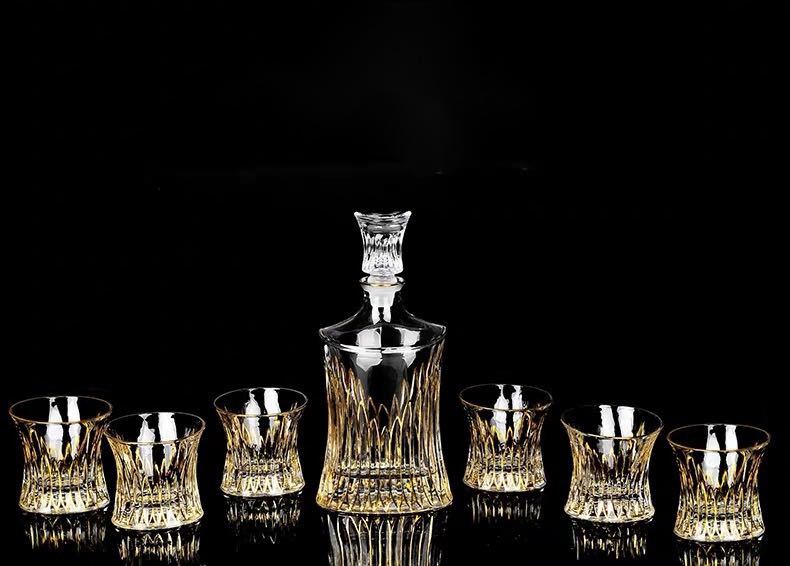 楽天市場】A054122高級デカンタとグラスセット ガラス食器 ウイスキー