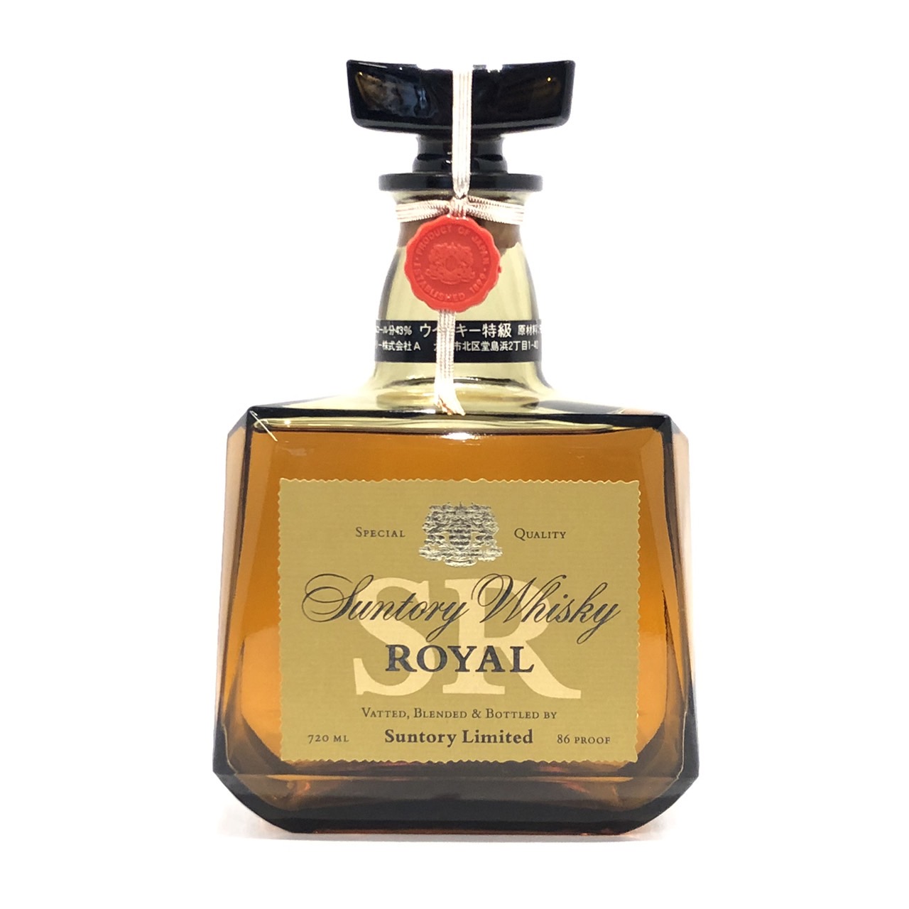 楽天市場】【レトロ】サントリーウイスキー ローヤル SRラベル 43度