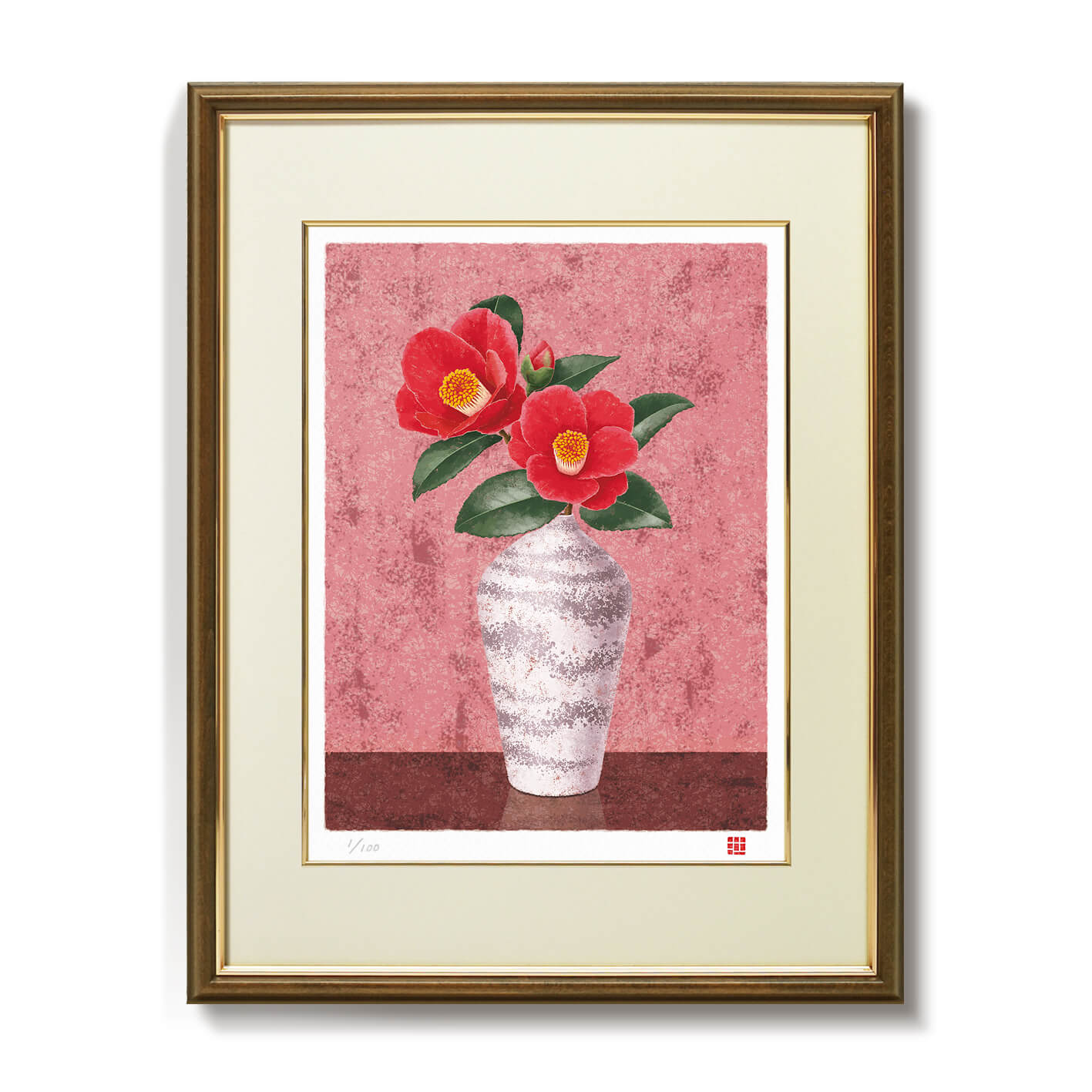 楽天市場】絵画 花の絵 風水インテリア 春風誘う芥子 花の絵 額入り