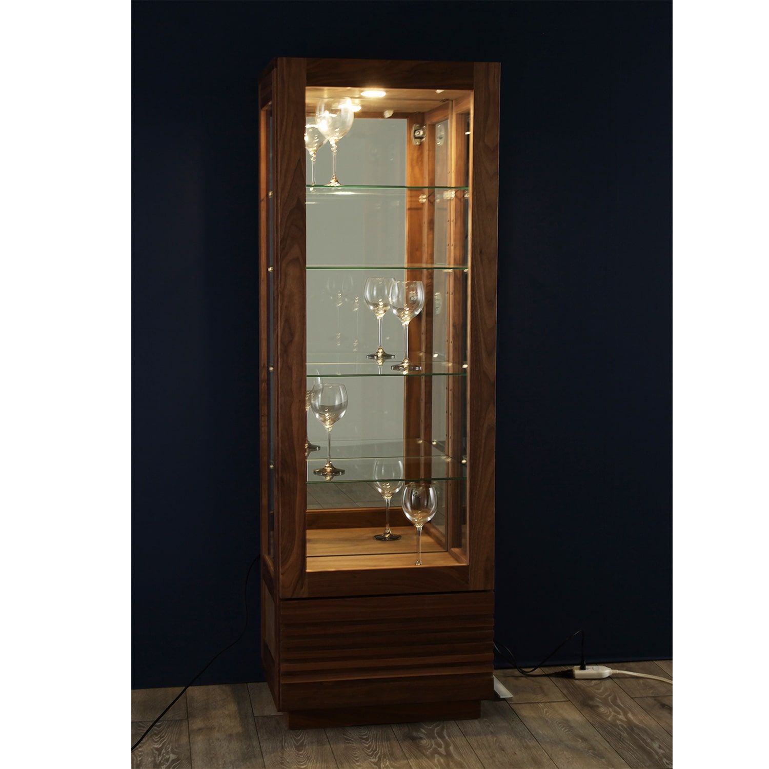 ジャギー キュリオケース (樹種オーク材 サイズ幅50cm) | おしゃれな