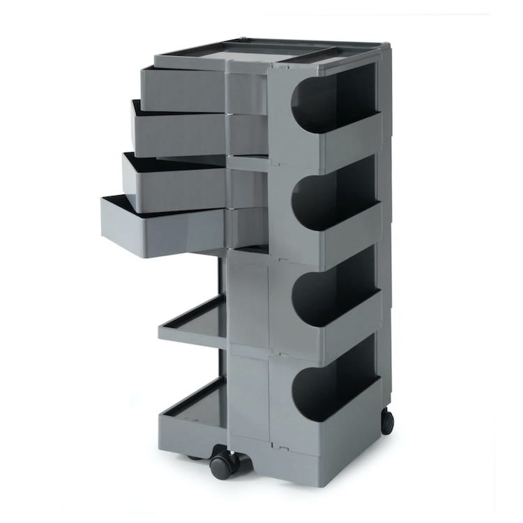 取付無料！B-LINE ボビーワゴン 4段5トレイ ホワイトラック✨