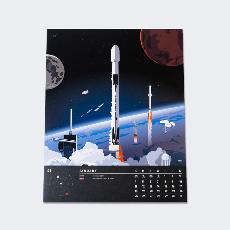 2026 SPACEX CALENDAR – SpaceX Store