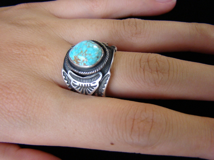 ナンバー8ターコイズのゲーリーリーブス リング | shopsilvermoon