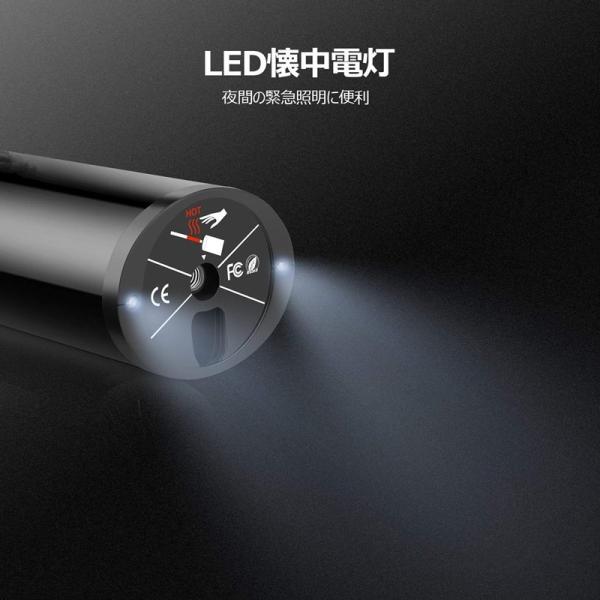 送料無料 電動 タイヤ空気入れ エアコンプレッサー LEDライト付き 充電