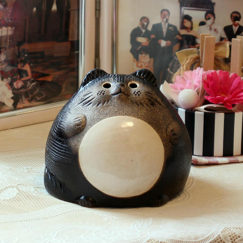 信楽焼 狸 置物 丸々 福 たぬきの置物 3.5号 オス 玄関 狸置物