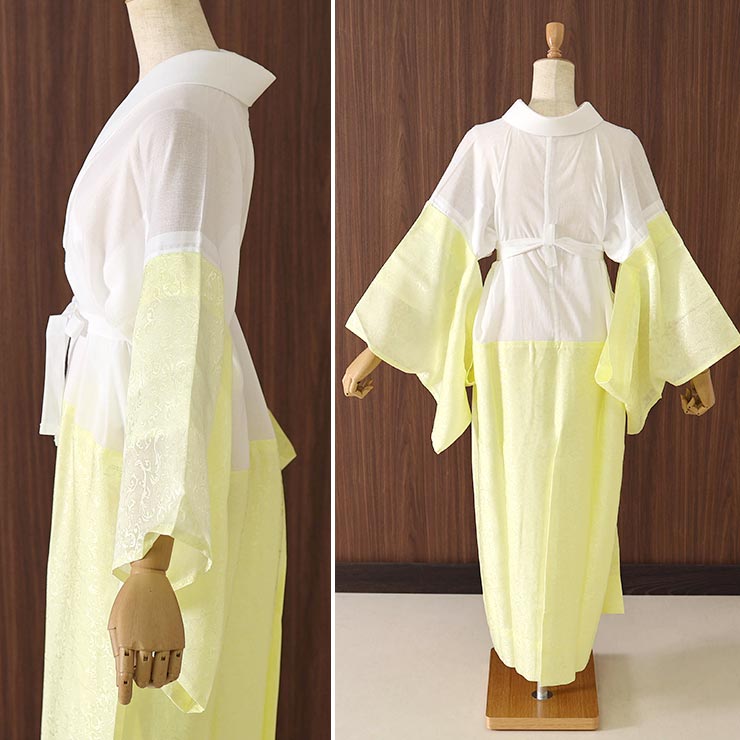 夏用 洗える 長襦袢 うそつき 襦袢 き楽っく ひんやり プレミアム 白