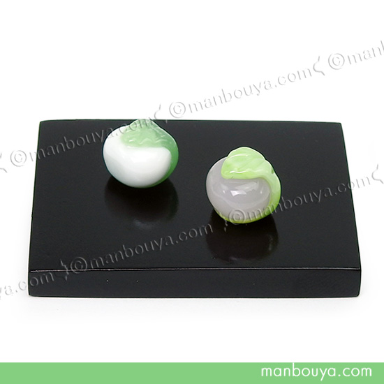 柏餅とちまき ガラス細工 ミニチュア 柏餅とちまきガラス細工ミニチュア