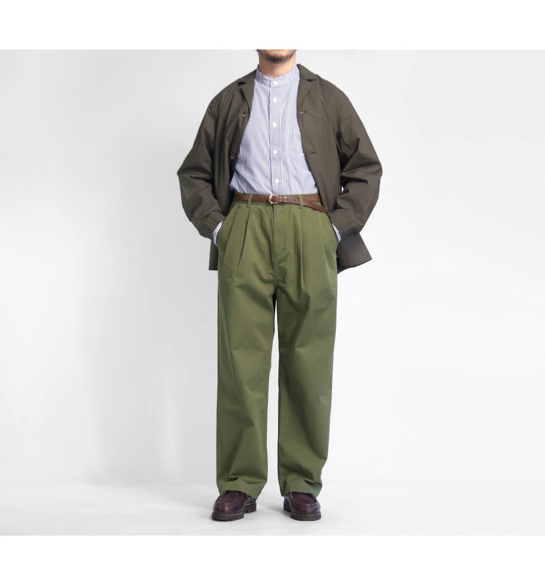 HAVE A GOOD DAY（ハブアグッドデイ） ワイドチノパンツ タックパンツ