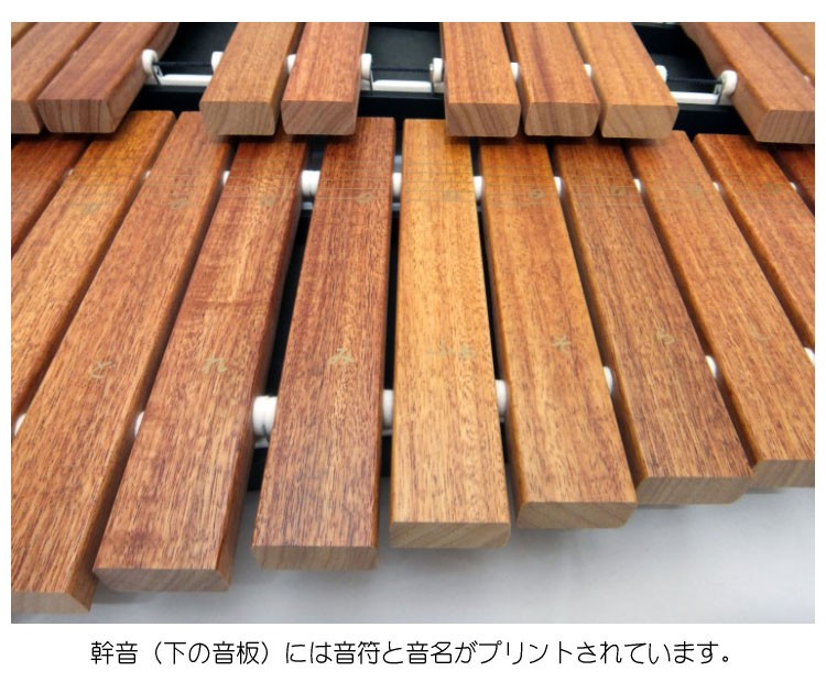 ゼンオン 全音 シロフォン ばち付 ZX-32BK 木琴 音程良い 卓上用 自宅