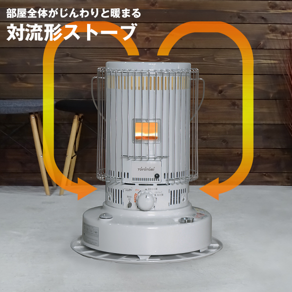 トヨトミ 対流形 石油ストーブ KS-67H(WT) ピュアホワイト＋専用保管