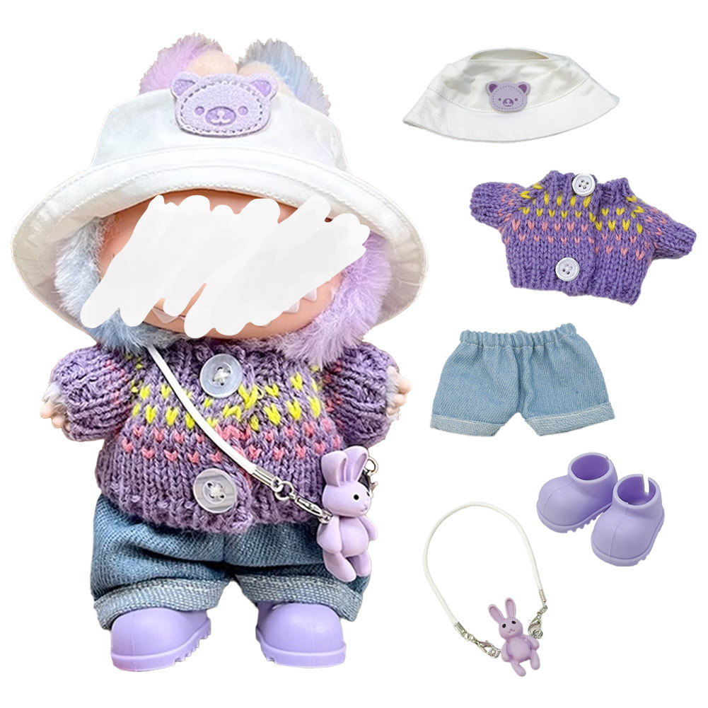ぬいぐるみ 衣装 全4種類選べる 服 ぬい ラブブ Labubu 着せ替え