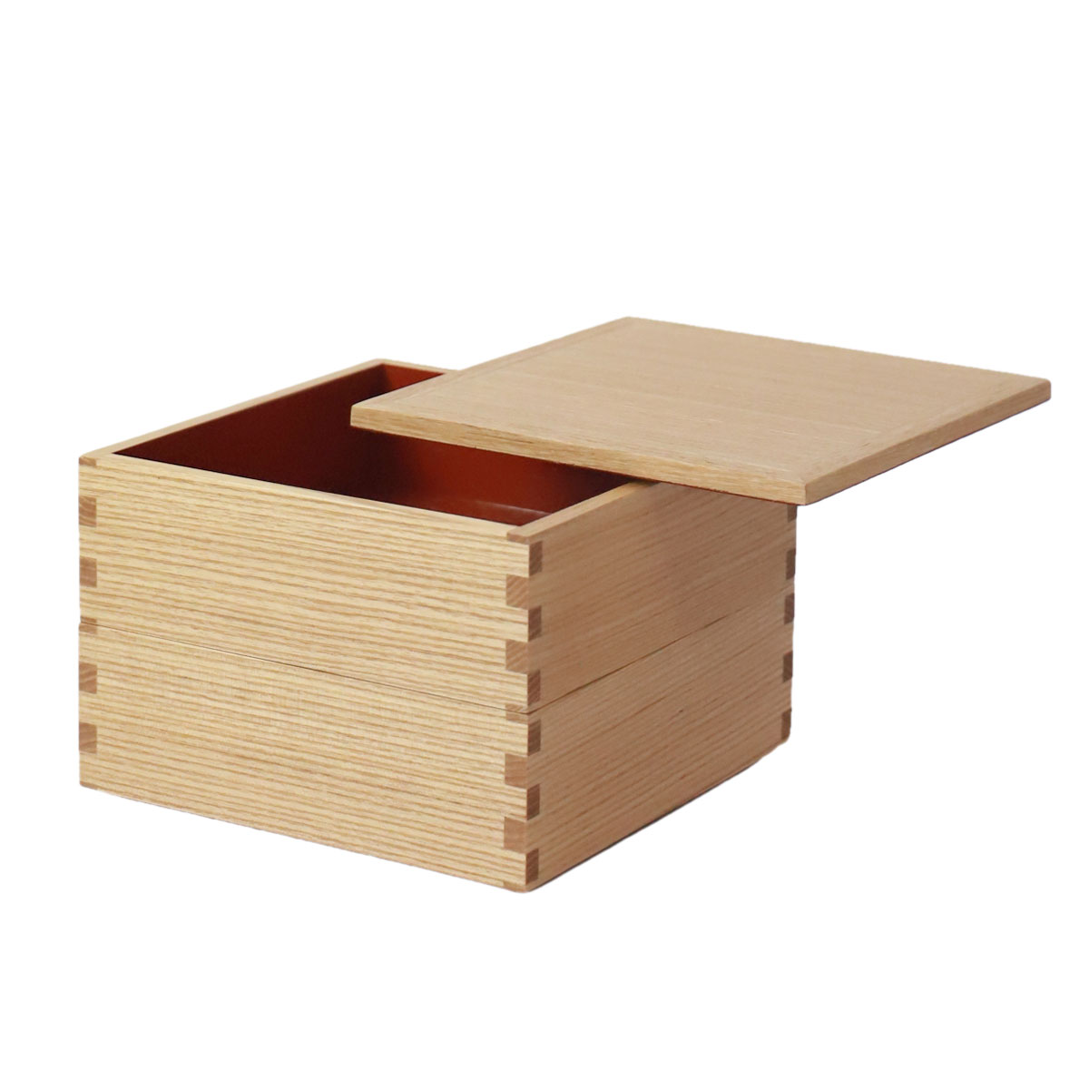 未使用】祖雅堂 会津白木屋漆器店謹製＊2段小重 12×12 正月 和モダン