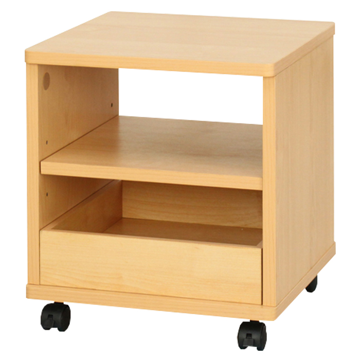 ミヤグチ企販 ワゴン キャスター付き サイドテーブル 木製 サイド