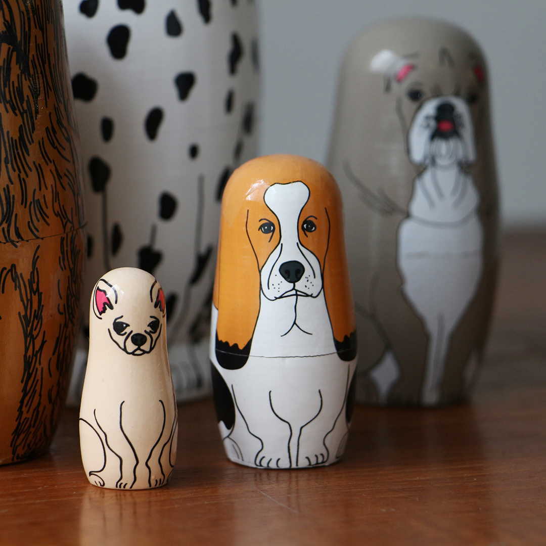 本日限定価格 MultiGlass マルティグラス 2点セット 犬 昭和レトロ