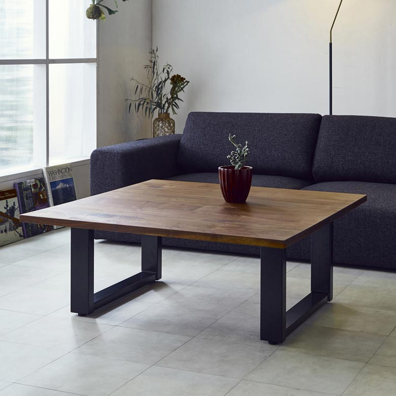 未来商会 ローテーブル 幅100cm おしゃれ 正方形 センターテーブル