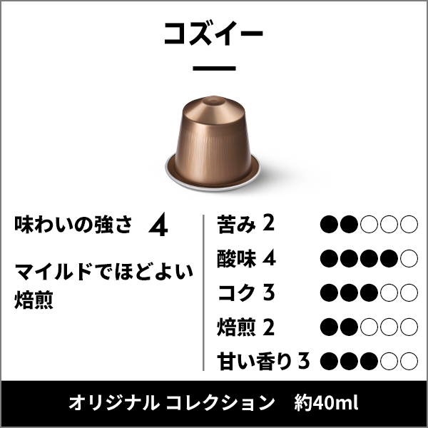 ネスプレッソ 公式 マイルド コーヒーセット 4種（50カプセル