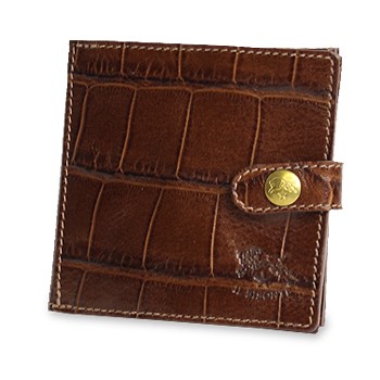 IL BISONTE（イルビゾンテ） 財布 二つ折り財布 クロコエンボスド