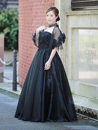 演奏会 ドレス 刺繍 レース ストラップレス ロングドレス(op3612)日本