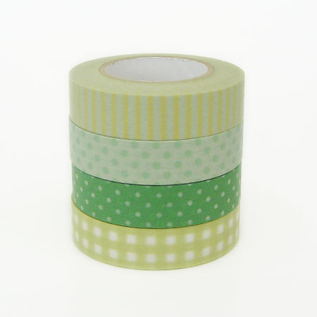 倉敷意匠計画室 マスキングテープ プリントマスキングテープ13mm 4柄