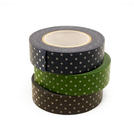 倉敷意匠計画室 プリント マスキングテープ 3色セット（ギンガム