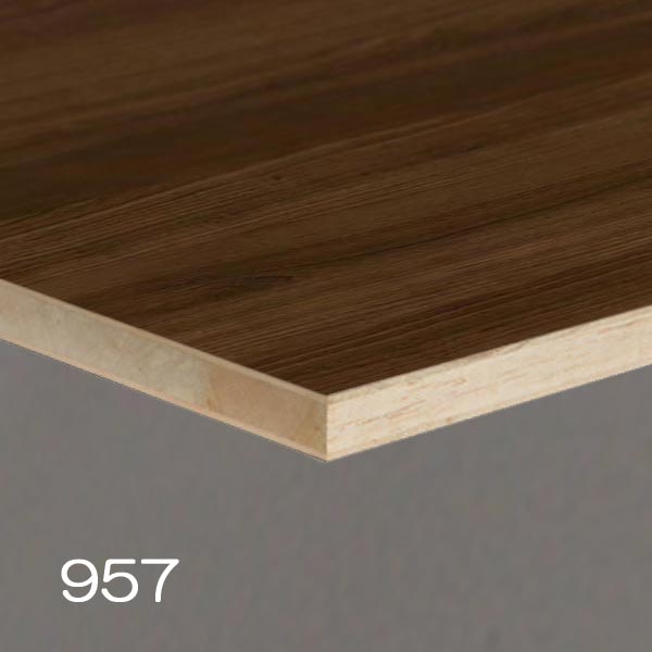 両面化粧板 合板 棚板材 木目 チェリー ダーク ブラウン 茶色 ポリ