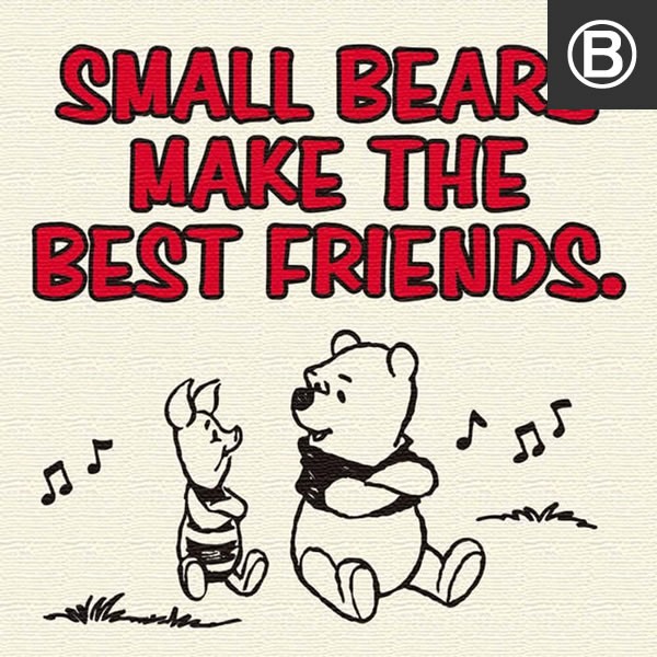 アートパネル ベル ファブリックボード くまのプーさん ピグレット