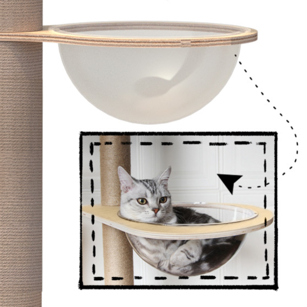 キャットタワー 宇宙船 ハンモック キャットウォーク キャットステップ